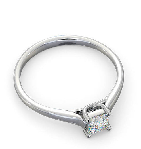 Certified Lucy Platinum Diamond Engagement Ring 0.33CT-F-G/VS